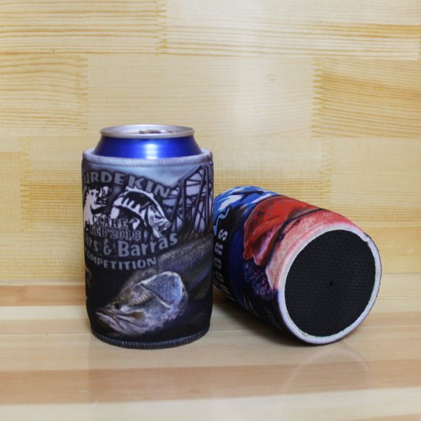 500pcs sublimation printed your logo 5mm thickness neoprene beer can cooler holder promotional stubby holders super can cooler