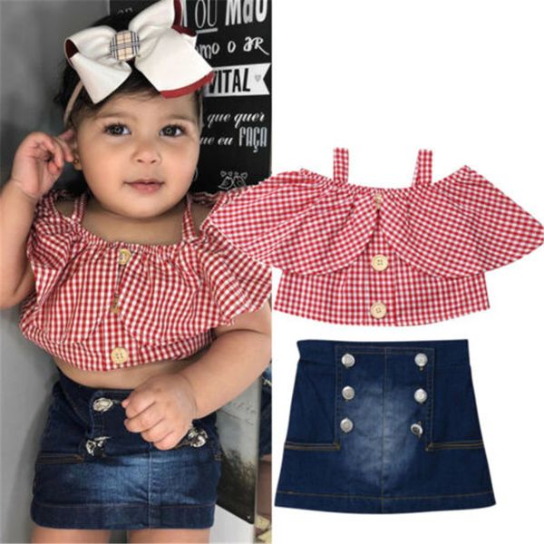pudcoco baby girl summer outfits clothes plaid shirt high waist skirts fashion clothes child girl set, White
pudcoco baby girl summer outfits clothes plaid shirt high waist skirts fashion clothes child girl set, White
