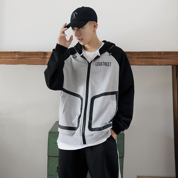 slim fit patchwork print long sleeve hoodie sport hoodie loose casual round collar fashion personality youth men's wear, Black
slim fit patchwork print long sleeve hoodie sport hoodie loose casual round collar fashion personality youth men's wear, Black