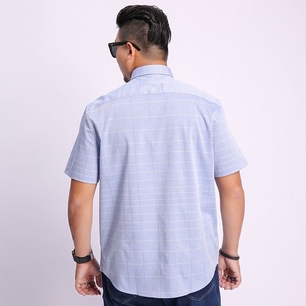 men's casual shirts arrival fashion short sleeved men large dyed plaid single breasted 100% cotton plus size 2xl3xl4xl5xl6xl7xl8xl, White;black
men's casual shirts arrival fashion short sleeved men large dyed plaid single breasted 100% cotton plus size 2xl3xl4xl5xl6xl7xl8xl, White;black