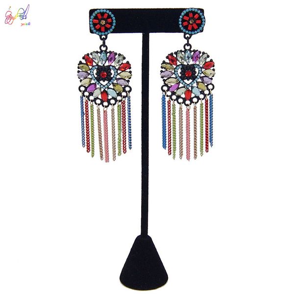 yulaili new vintage style heart shape drop earrings personality hand-made multicolor tassel pendant earring jewelry gifts ing, Silver
yulaili new vintage style heart shape drop earrings personality hand-made multicolor tassel pendant earring jewelry gifts ing, Silver