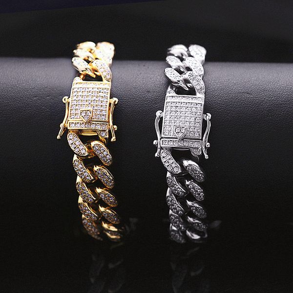 lureen iced out paved rhinestones gold silver full miami curb cuban chain cz bling rapper bracelet for men's hip hop jewelry, Black
lureen iced out paved rhinestones gold silver full miami curb cuban chain cz bling rapper bracelet for men's hip hop jewelry, Black