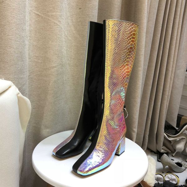 snake pattern boots in autumn winter real leather good quality 3 color half color fashion long boots, Black
snake pattern boots in autumn winter real leather good quality 3 color half color fashion long boots, Black