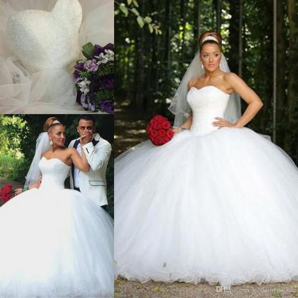 luxurious sequins beaded tulle sweetheart wedding dresses crystal ball gowns ball gown wedding dresses tube sweet vestidos de novia, White
luxurious sequins beaded tulle sweetheart wedding dresses crystal ball gowns ball gown wedding dresses tube sweet vestidos de novia, White
