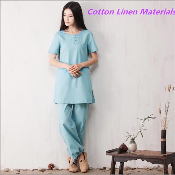 cotton linen kungfu suits + pants exercise clothing lady summer meditation clothes short sleeved yoga apparel, Red
cotton linen kungfu suits + pants exercise clothing lady summer meditation clothes short sleeved yoga apparel, Red