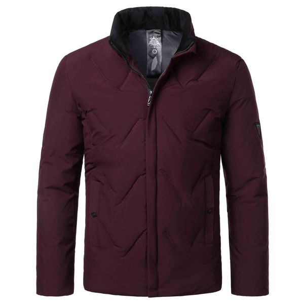 men's solid stand collar pockets thick jackets winter pure color cotton jacket thickening warm cotton padded coat, Black
men's solid stand collar pockets thick jackets winter pure color cotton jacket thickening warm cotton padded coat, Black