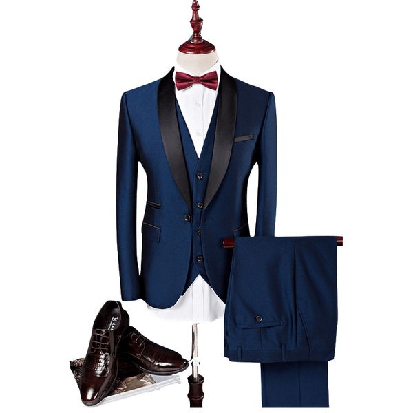 latest design custom made handsome wedding suits tuxedos slim fit groom tuxedos formal wears shawl lapel groomsman suits (jacket+pants+vest, Black;gray
latest design custom made handsome wedding suits tuxedos slim fit groom tuxedos formal wears shawl lapel groomsman suits (jacket+pants+vest, Black;gray