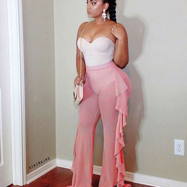 2019 women see-through pants bikini cover up tulle ruffle bottoms plus size loose long trousers beachwear swimwear swimsuit, Blue;gray
2019 women see-through pants bikini cover up tulle ruffle bottoms plus size loose long trousers beachwear swimwear swimsuit, Blue;gray