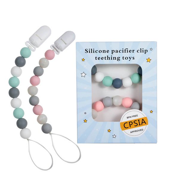 silicone pacifier clips teething beads bpa silicone dummy clip pacifier holder baby teether pendant soothie clips a8342
silicone pacifier clips teething beads bpa silicone dummy clip pacifier holder baby teether pendant soothie clips a8342