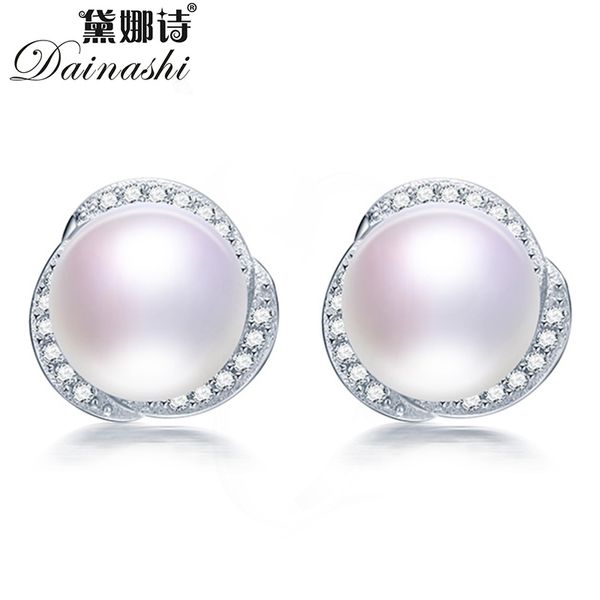 dainashi fashion 100% genuine natural freshwater pearl earrings for women 925 sterling silver zircon stud earrings fine jewelry, Golden;silver
dainashi fashion 100% genuine natural freshwater pearl earrings for women 925 sterling silver zircon stud earrings fine jewelry, Golden;silver