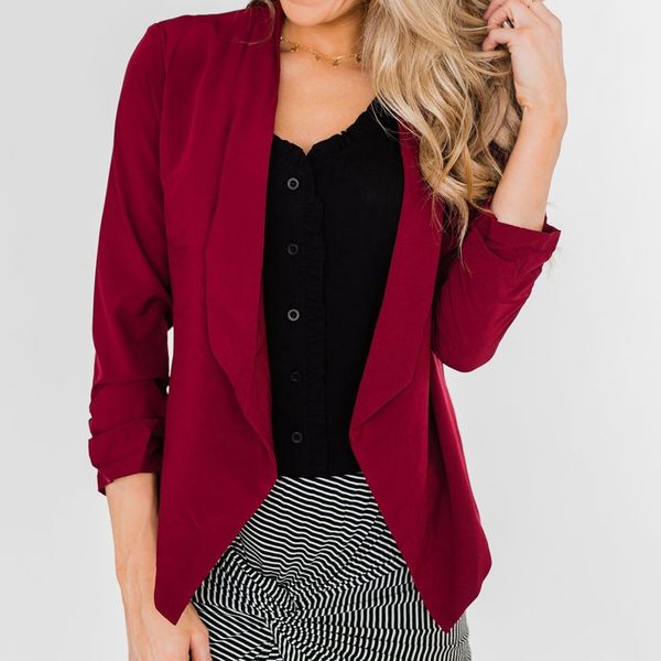 2019 autumn ladies jackets fashion women casual long sleeve cardigan solid color suit office female jackets casaco feminino, White;black
2019 autumn ladies jackets fashion women casual long sleeve cardigan solid color suit office female jackets casaco feminino, White;black