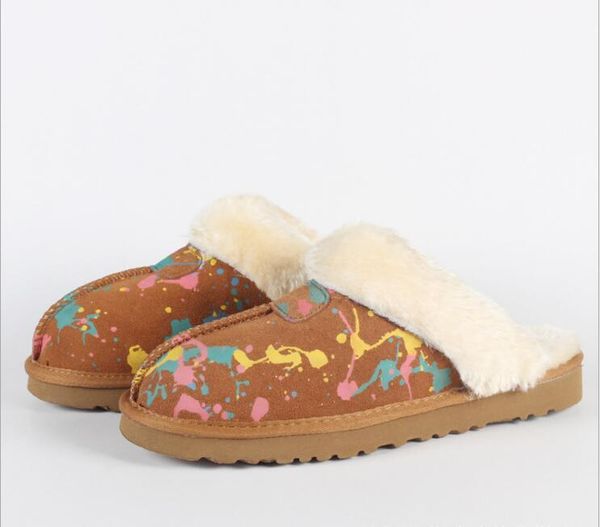 new designer warm slippers australian men women brand leather plush slippers cotton slippers large size 34-45, Black
new designer warm slippers australian men women brand leather plush slippers cotton slippers large size 34-45, Black