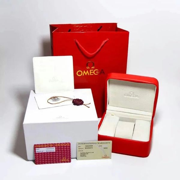 Luxury New Square Red Для Omega Box аксессуары для Watch Box Оригинал Inner Outer женщины Часы Шкатулки Мужские наручные часы Box 
Luxury New Square Red Для Omega Box аксессуары для Watch Box Оригинал Inner Outer женщины Часы Шкатулки Мужские наручные часы Box
