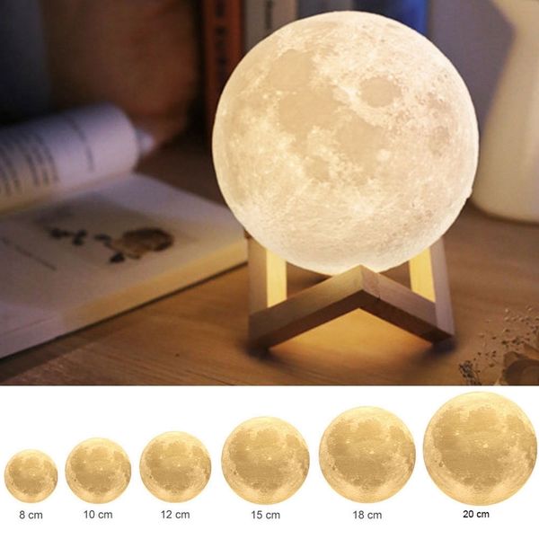 creative gift rechargeable 3d print moon lamp usb dc5v touch switch bedroom bookcase night light home decoration
creative gift rechargeable 3d print moon lamp usb dc5v touch switch bedroom bookcase night light home decoration