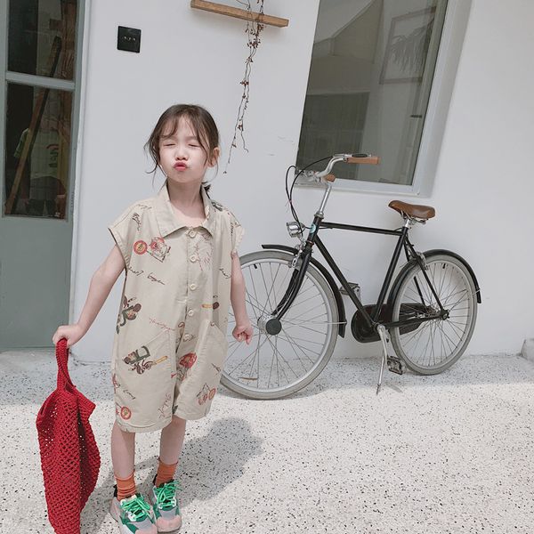 2020 summer washing retro jumpsuit baby girl clothes kids clothes kids clothing girl, White
2020 summer washing retro jumpsuit baby girl clothes kids clothes kids clothing girl, White