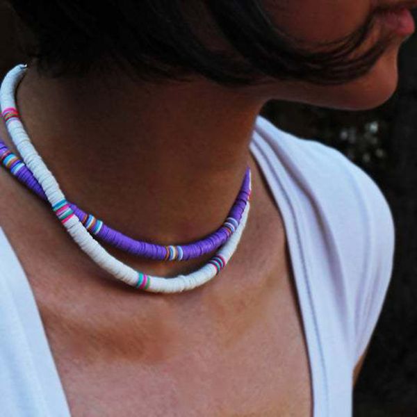 yumfeel brand new fashion choker necklace women 10 colors 6mm polymer clay jewelry necklace, Silver
yumfeel brand new fashion choker necklace women 10 colors 6mm polymer clay jewelry necklace, Silver