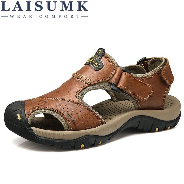 laisumk full grain leather men sandals handmade men shoes summer soft leather shoes flats beach sandals, Black
laisumk full grain leather men sandals handmade men shoes summer soft leather shoes flats beach sandals, Black