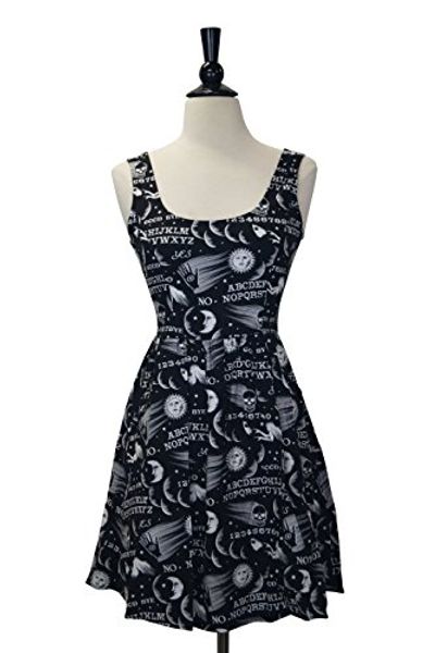folter ouija board dress, Black;gray