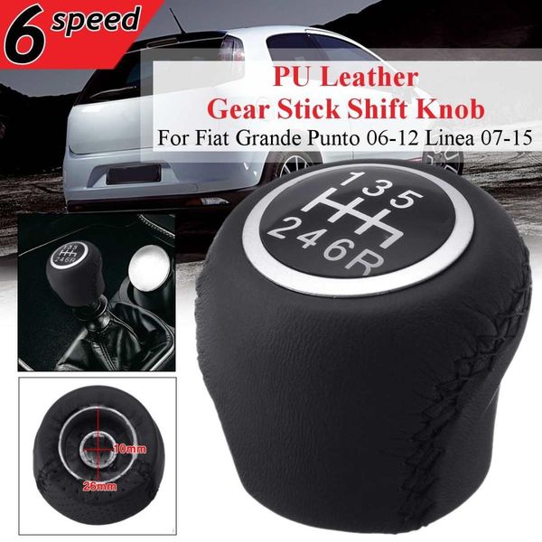 5 6 speed mt gear shift knob leather for grande punto linea 2006 2007 2008 2009 2010 2011 2012 car level stick accessories
5 6 speed mt gear shift knob leather for grande punto linea 2006 2007 2008 2009 2010 2011 2012 car level stick accessories