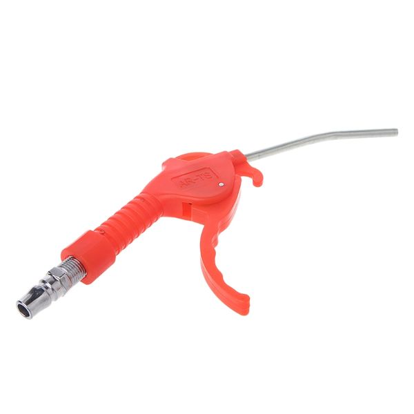 spring loaded trigger bent tube nozzle red air blow gun dust cleaner w/ adapter
spring loaded trigger bent tube nozzle red air blow gun dust cleaner w/ adapter