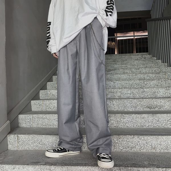 2020 spring and autumn new youth popular ins mopping trousers fashion casual solid color wild straight pants black / grey s-xl, White;black
2020 spring and autumn new youth popular ins mopping trousers fashion casual solid color wild straight pants black / grey s-xl, White;black