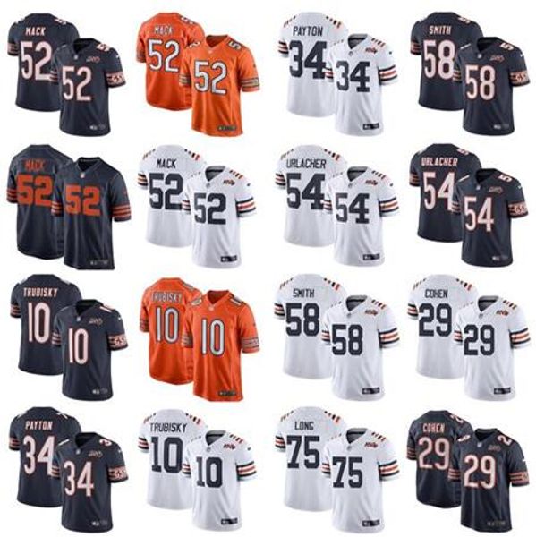 New 52 khalil mack 34 walter payton chicago jer ey bear 29 tarik cohen 10 mitchell trubi ky 58 roquan mith mike ditka urlacher jer ey