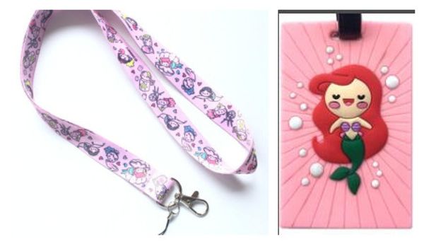 retail 1 pcs mermaid princess named card holder identity badge with lanyard neck strap card bus id holders with key chain, Silver
retail 1 pcs mermaid princess named card holder identity badge with lanyard neck strap card bus id holders with key chain, Silver