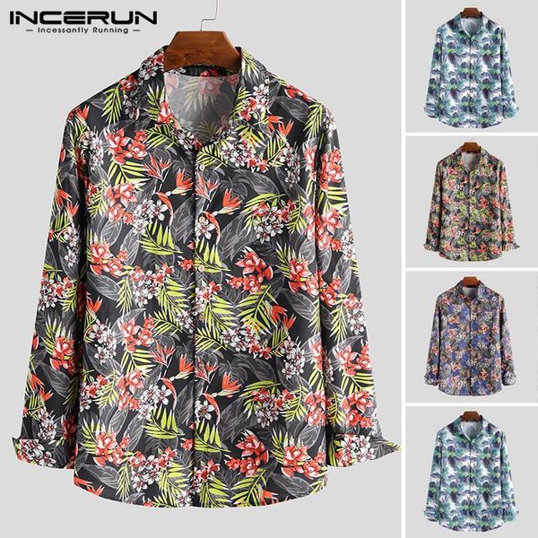 mens flower print shirt long sleeve 2019 fashion hawaiian casual camisa vacation lapel floral dress shirts men clothing incerun, White;black
mens flower print shirt long sleeve 2019 fashion hawaiian casual camisa vacation lapel floral dress shirts men clothing incerun, White;black