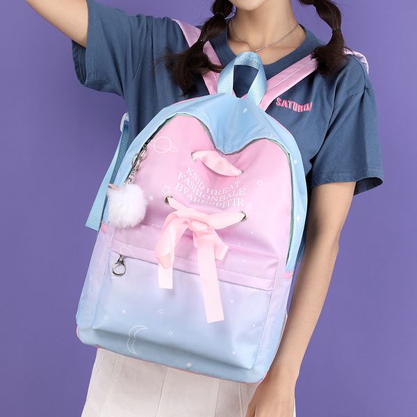 gradient bow ribbon cute backpack designer bag women school travel korean fashion nylon for teenage girls lapbookbags
gradient bow ribbon cute backpack designer bag women school travel korean fashion nylon for teenage girls lapbookbags