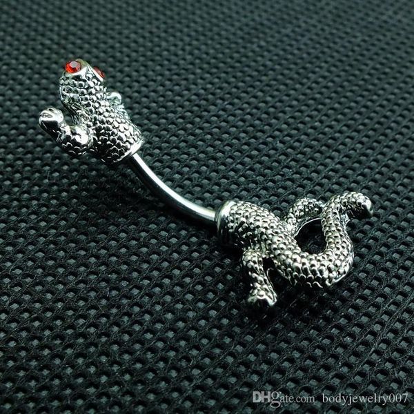 d0026 ( 1 color ) the lizard 035-01 belly button navel rings with as imaged piercing body jewelry belly ring, Silver
d0026 ( 1 color ) the lizard 035-01 belly button navel rings with as imaged piercing body jewelry belly ring, Silver