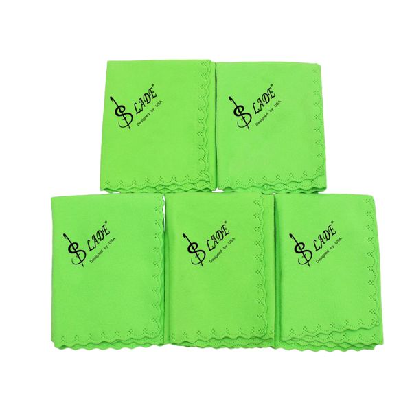5 pieces cotton cleaning cloths polish cloth for guitar violin flute saxophones accessory, green
5 pieces cotton cleaning cloths polish cloth for guitar violin flute saxophones accessory, green