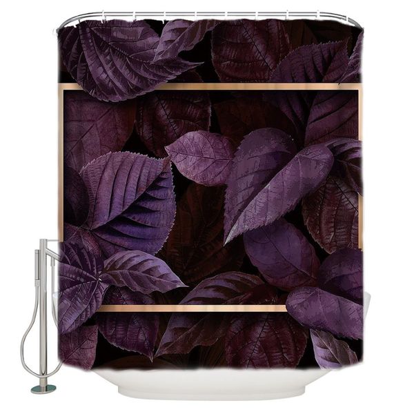 abstract purple leaves and gold rectangle border polyester fabric shower curtainmat 40x60cm
abstract purple leaves and gold rectangle border polyester fabric shower curtainmat 40x60cm
