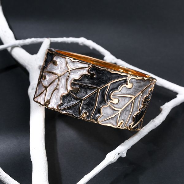 ethni bohemian colorful enamel planting leaf bracelets & bangles for women fashion female opening charm cuff bracelets bangles, Black
ethni bohemian colorful enamel planting leaf bracelets & bangles for women fashion female opening charm cuff bracelets bangles, Black
