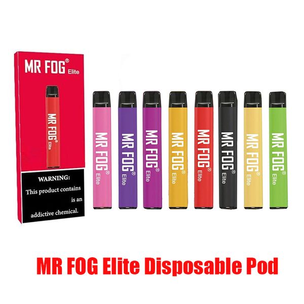 Hot MR FOG Elite Disposable Pod DEVICE Kit 420mAh Pre Charged Prefilled 2.0ml Pod Cartridge Vape Device Empty Starter Pen Bidi Posh Pop Plus
Hot MR FOG Elite Disposable Pod DEVICE Kit 420mAh Pre Charged Prefilled 2.0ml Pod Cartridge Vape Device Empty Starter Pen Bidi Posh Pop Plus