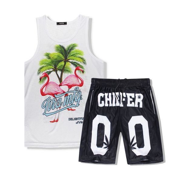 summer style tracksuit sets men fashion tank 3d print coconut tree flamingo mesh vest short sets casual fitness shorts, White;black
summer style tracksuit sets men fashion tank 3d print coconut tree flamingo mesh vest short sets casual fitness shorts, White;black