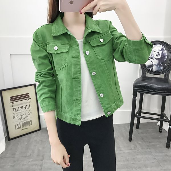 2019 autumn jeans jacket and coats for womencandy color casual short denim jacket, Black;brown
2019 autumn jeans jacket and coats for womencandy color casual short denim jacket, Black;brown