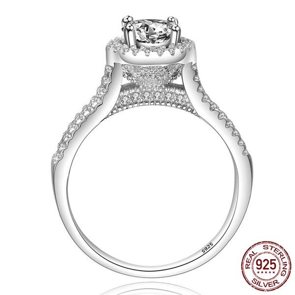 luxury double row classic 1ct 6mm round cz diamond ring original 925 sterling silver wedding rings for women bridal engagement jewelry xr090, Slivery;golden
luxury double row classic 1ct 6mm round cz diamond ring original 925 sterling silver wedding rings for women bridal engagement jewelry xr090, Slivery;golden