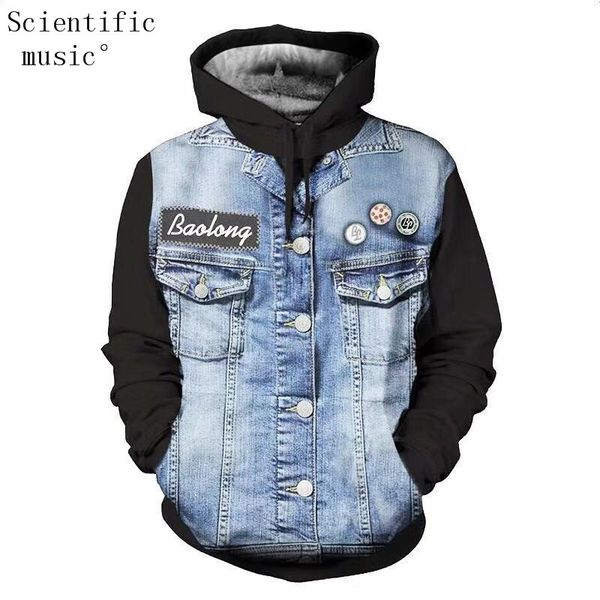 2019 3d printing imitation denim men hoodies sweatshirts 3d print fake denim funny streetwear male pullover hooded men's, Black
2019 3d printing imitation denim men hoodies sweatshirts 3d print fake denim funny streetwear male pullover hooded men's, Black