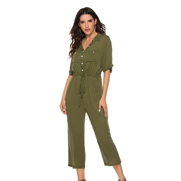 brand new selling army green simple ankle-length jumpsuit women casual summer solid cotton jumpsuit for enchanting ladies, Black;white
brand new selling army green simple ankle-length jumpsuit women casual summer solid cotton jumpsuit for enchanting ladies, Black;white