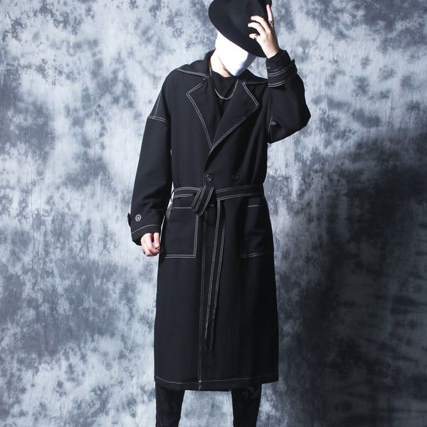 spring and autumn british style windbreaker men long above the knee men's coat korean handsome casual cape coat, Tan;black
spring and autumn british style windbreaker men long above the knee men's coat korean handsome casual cape coat, Tan;black