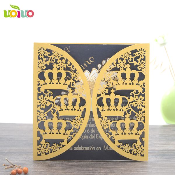 sell laser cut royal wedding invitation cards crown lace fancy invitations wholesale
sell laser cut royal wedding invitation cards crown lace fancy invitations wholesale