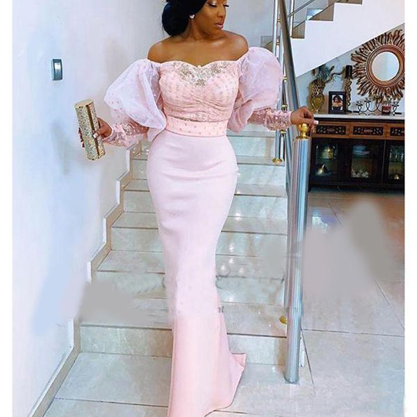 nigerian long puffy sleeves evening dresses off the shoulder african arabic formal celebrity prom dress party gowns, Black;red
nigerian long puffy sleeves evening dresses off the shoulder african arabic formal celebrity prom dress party gowns, Black;red