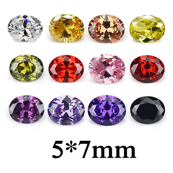 100pcs/ pack 5x7mm 5a loose oval faceted cut zircon beads wholesale vvs 12 colors cubic jewelry diy gemstones findings good quality, Black
100pcs/ pack 5x7mm 5a loose oval faceted cut zircon beads wholesale vvs 12 colors cubic jewelry diy gemstones findings good quality, Black