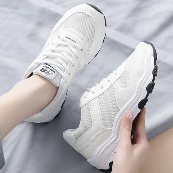 new light sports shoes female students flat surface ventilation running shoes women platform travel fitness sneakers ll69, Black
new light sports shoes female students flat surface ventilation running shoes women platform travel fitness sneakers ll69, Black