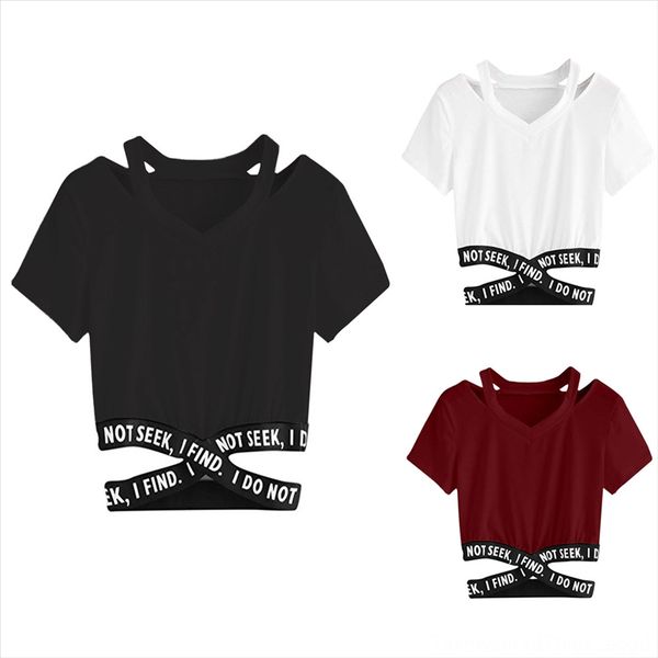 2019 letter ribbon stitching short v-neck 2019 letter ribbon stitching short t-shirt v-neck t-shirt top, White
2019 letter ribbon stitching short v-neck 2019 letter ribbon stitching short t-shirt v-neck t-shirt top, White