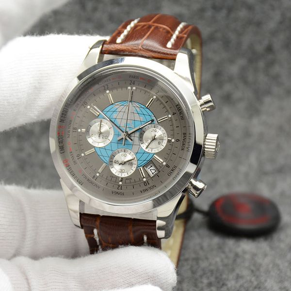 wholesale strap classical men watch grey brown chronograph leather mens dial transocean wrtistwatches 44mm excellent date quartz watche wvmd, Slivery;brown
wholesale strap classical men watch grey brown chronograph leather mens dial transocean wrtistwatches 44mm excellent date quartz watche wvmd, Slivery;brown