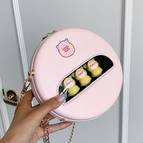 new french design fashion round bag & cute pig doll cartoon shoulder bag crossbody width 17cm height 17cm thickness 8cm
new french design fashion round bag & cute pig doll cartoon shoulder bag crossbody width 17cm height 17cm thickness 8cm
