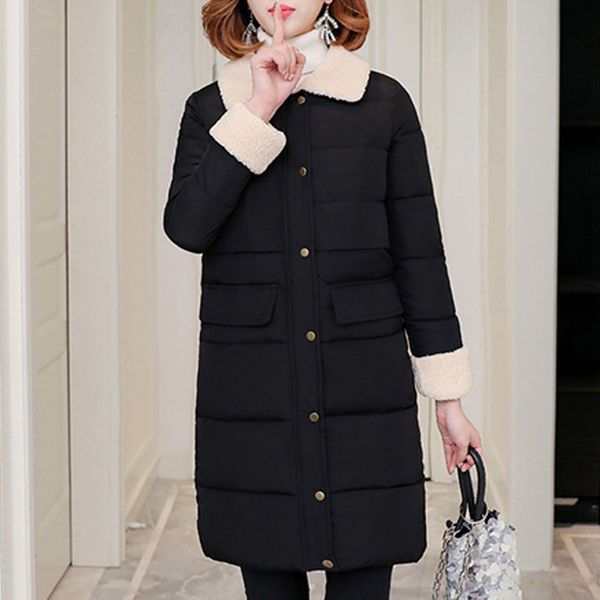hoodie parka fashion women warm slim hooded coat knee length thick long sleeve loose lapel coat casual jackets female outwear, Black
hoodie parka fashion women warm slim hooded coat knee length thick long sleeve loose lapel coat casual jackets female outwear, Black