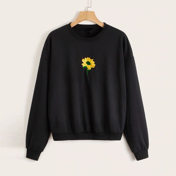 women sweatshirt casual sportswear sunflower print long sleeve sweatshirt harajuku pullovers streetwear sudadera mujer 2019, Black
women sweatshirt casual sportswear sunflower print long sleeve sweatshirt harajuku pullovers streetwear sudadera mujer 2019, Black