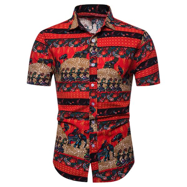 fashion men's shirt camisa casual short sleeve shirt button print hawaii print beach blouse streetwear camisa masculina, White;black
fashion men's shirt camisa casual short sleeve shirt button print hawaii print beach blouse streetwear camisa masculina, White;black